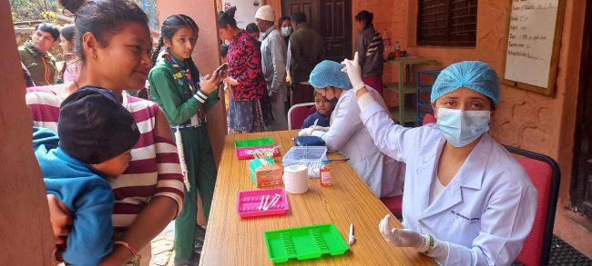 निःशुल्क स्वास्थ्य शिविरबाट  ७ सय ३२ लावान्वीत