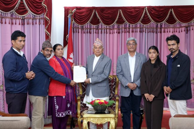 हमासको आक्रमणमा बेपत्ता वीपीन जोशीको सकुशल उद्धारका लागि राष्ट्रपतिको ध्यानाकर्षण