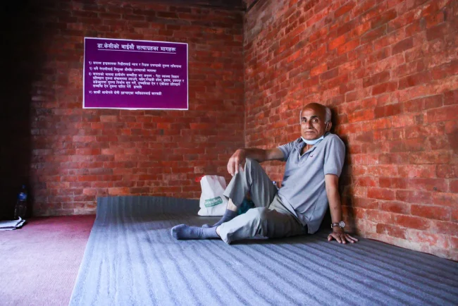 प्रधानमन्त्री प्रचण्ड को राजीनामा माग्दै गोविन्द केसी २२ औँ सत्याग्रहमा