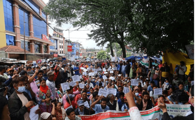 सहकारी पीडितहरु फेरि आन्दोलित, ११ बजे माइतिघरमा जम्मा हुने 