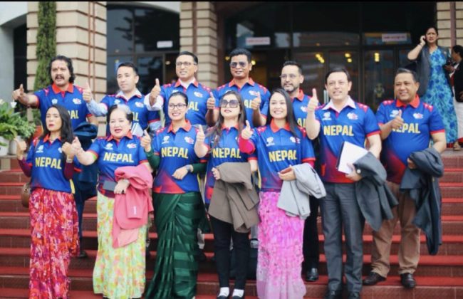 राष्ट्रिय क्रिकेट टोलीको जर्सीमा रास्वपाका सांसद